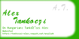 alex tankoczi business card